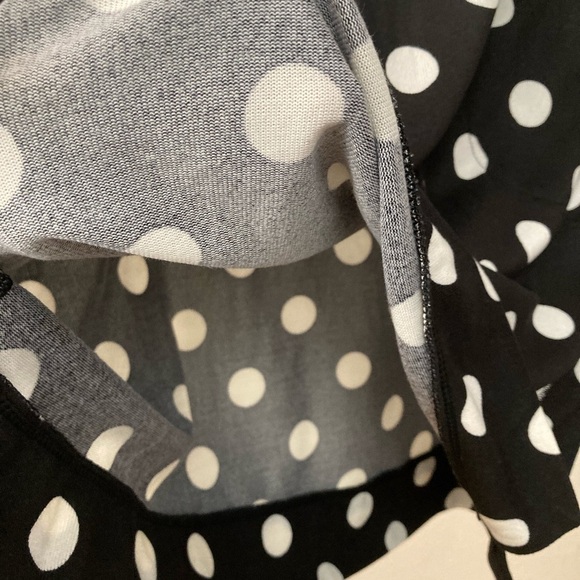 KATE SPADE Polka Dot Black & White Long Sleeves Dress Size Small/Medium BNWT - Picture 10 of 12